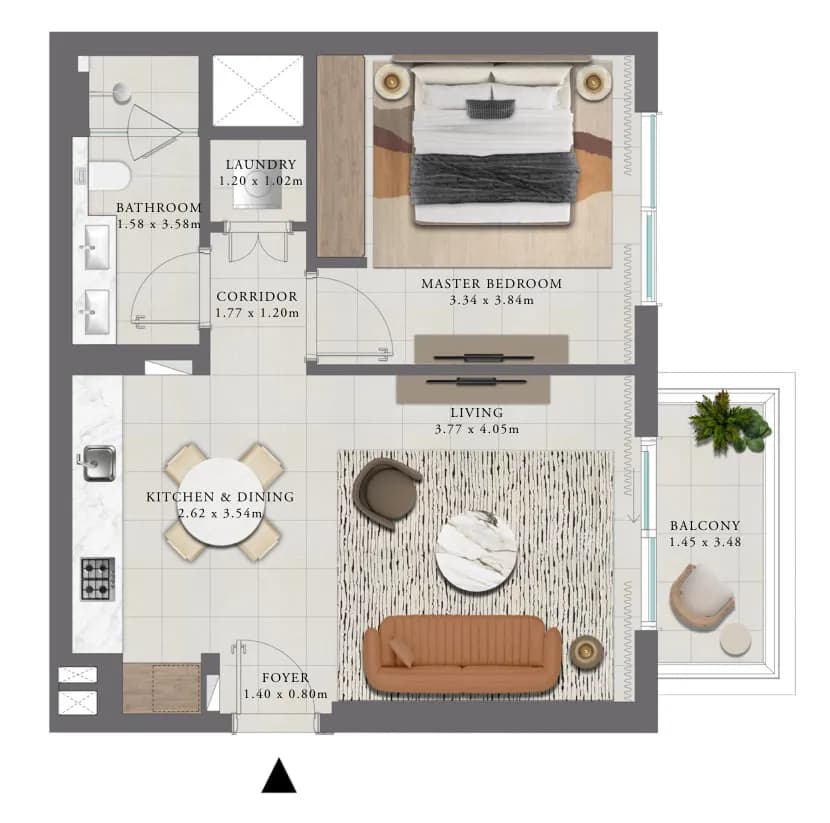 Golf Trails 1.5 Bedroom
