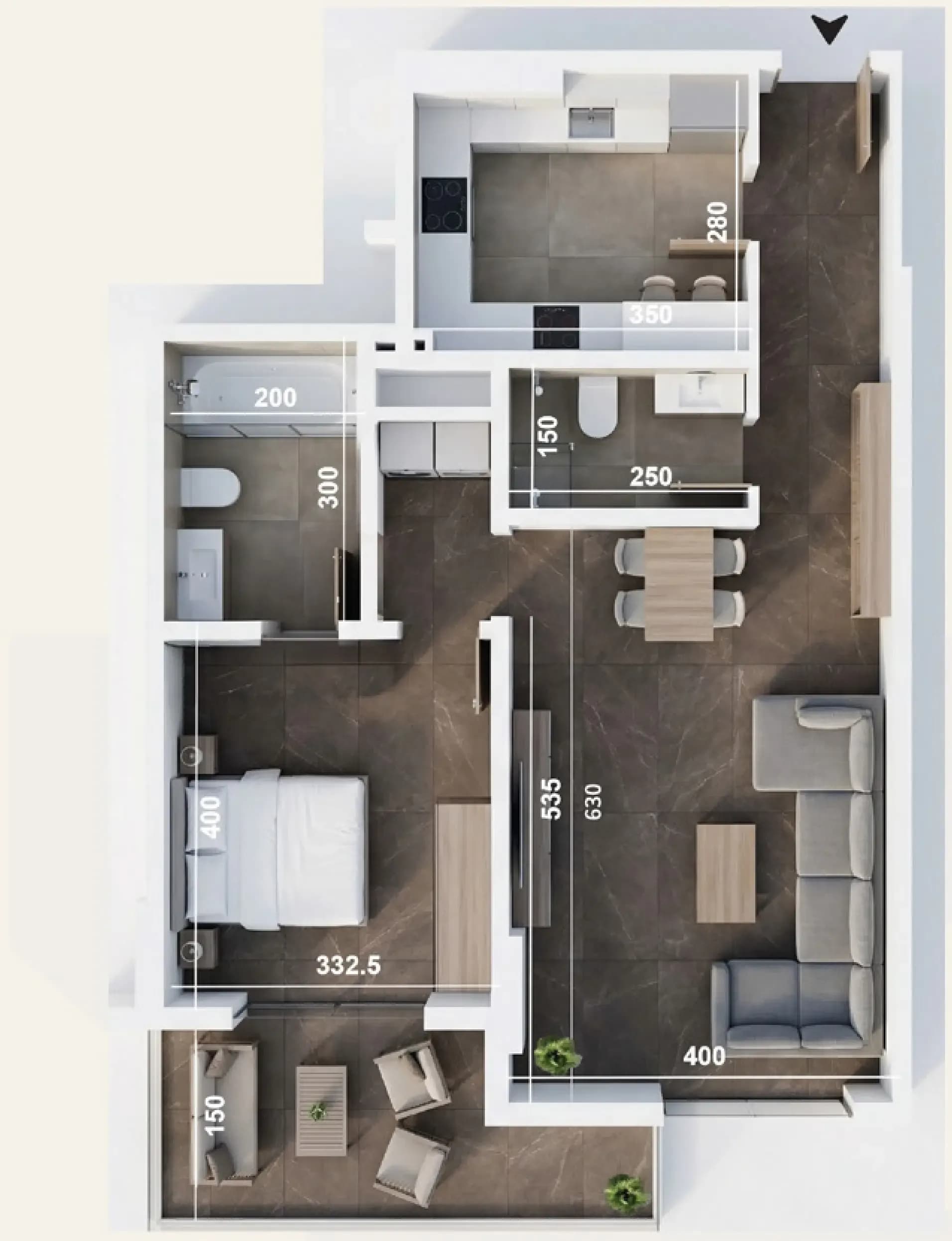 ICONA Residence 1 Bedroom