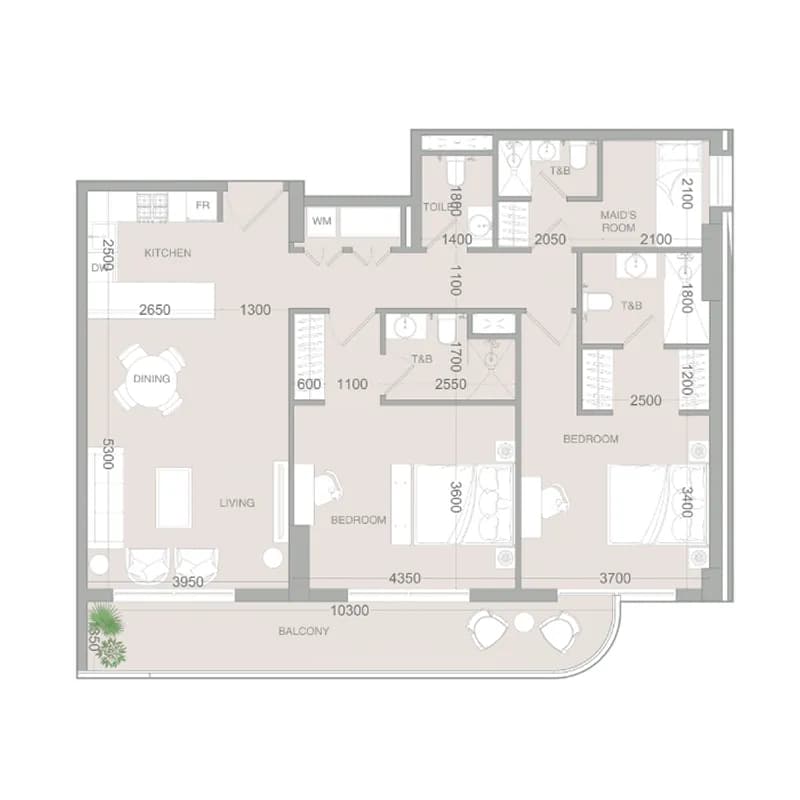 VERDAN1A 3 2.5 Bedroom