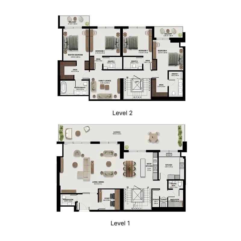 Boulevard Park - Towers A&B 4.5 Bedroom