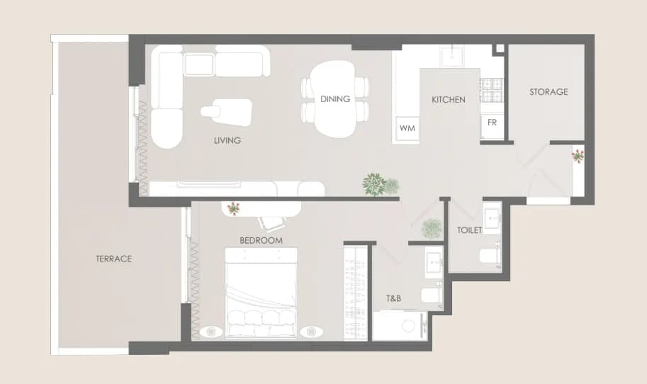 Delvara Residence 1 Bedroom