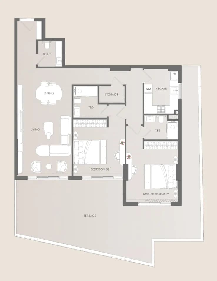 Delvara Residence 2 Bedroom