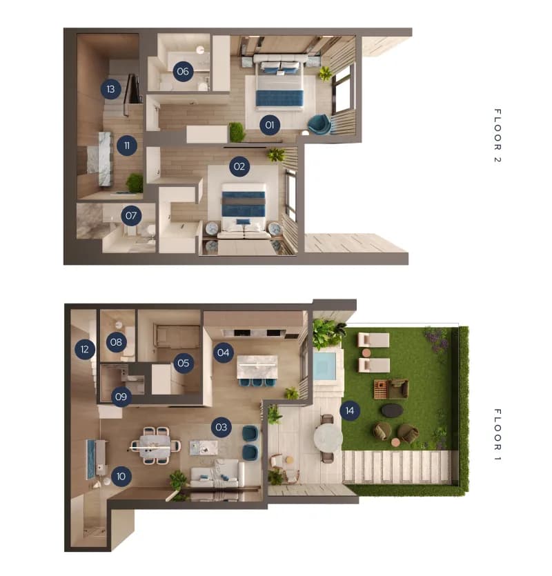 New Project by Yard 2.5 Bedroom
