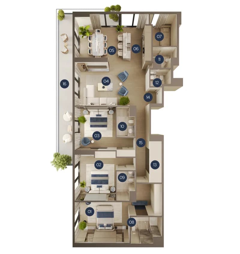 New Project by Yard 3 Bedroom
