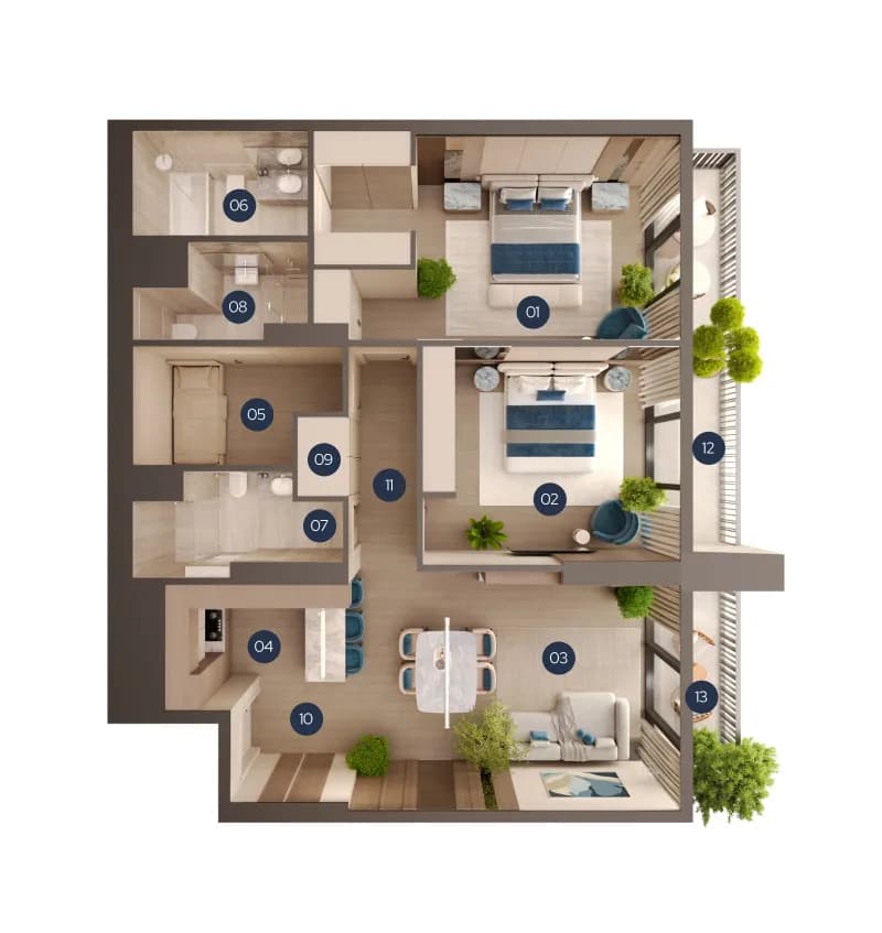 New Project by Yard 2 Bedroom