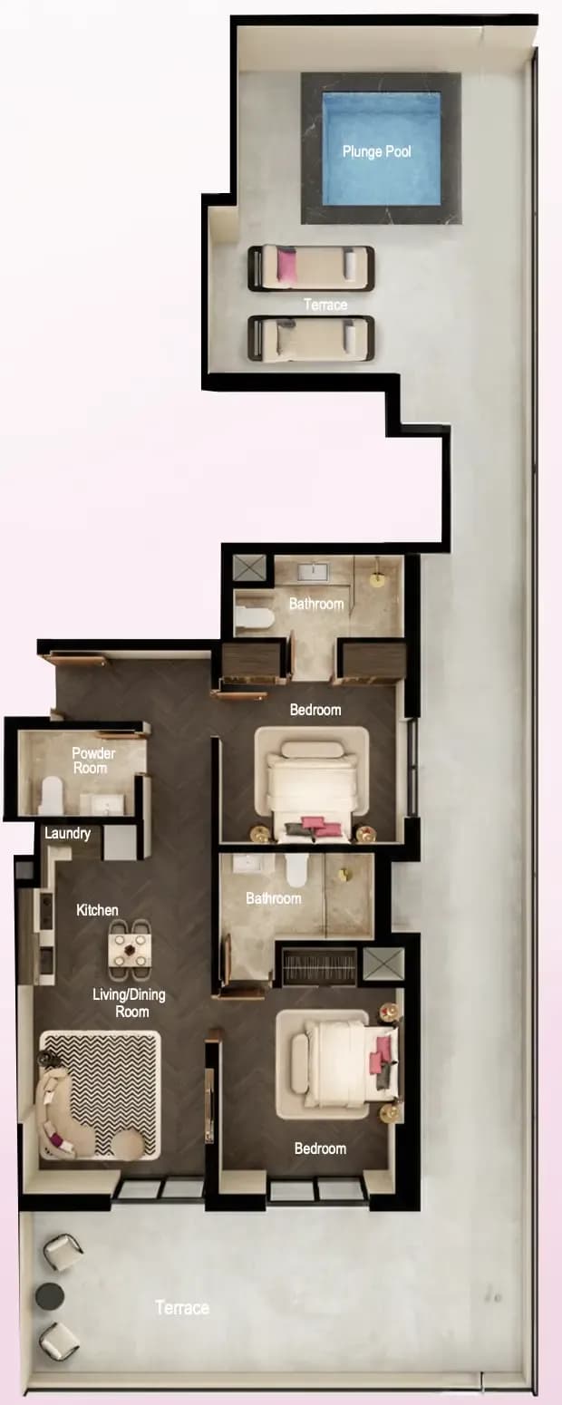 Fauchon Residences 2 Bedroom