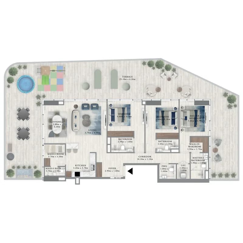 Royal Yacht Club Residence 3.5 Bedroom