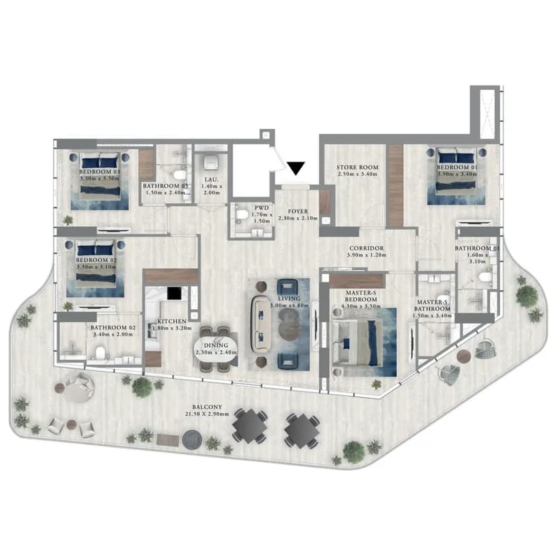 Royal Yacht Club Residence 4 Bedroom