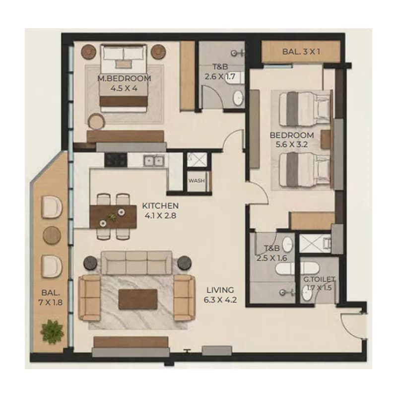 Cresswell Homes 2 Bedroom