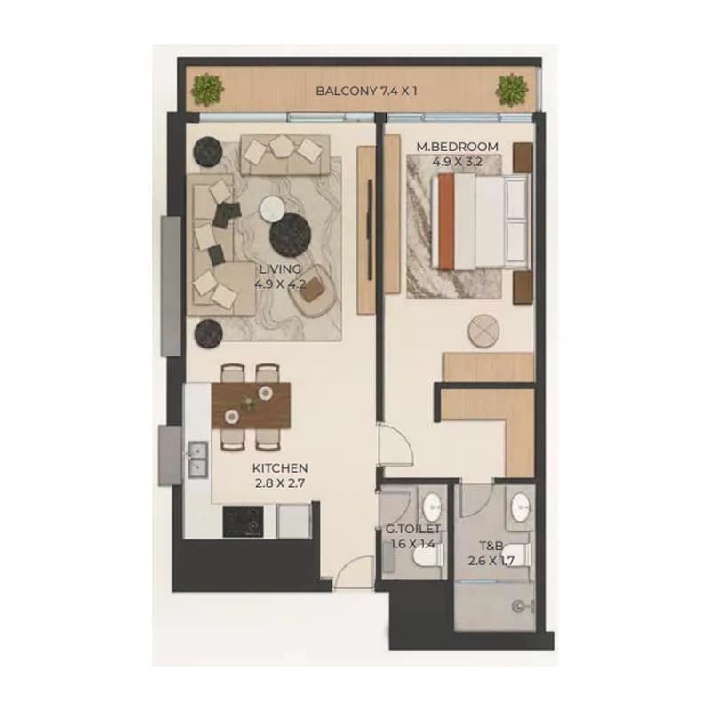 Cresswell Homes 1 Bedroom