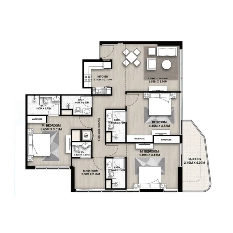 Whitecliffs Residences 3 Bedroom