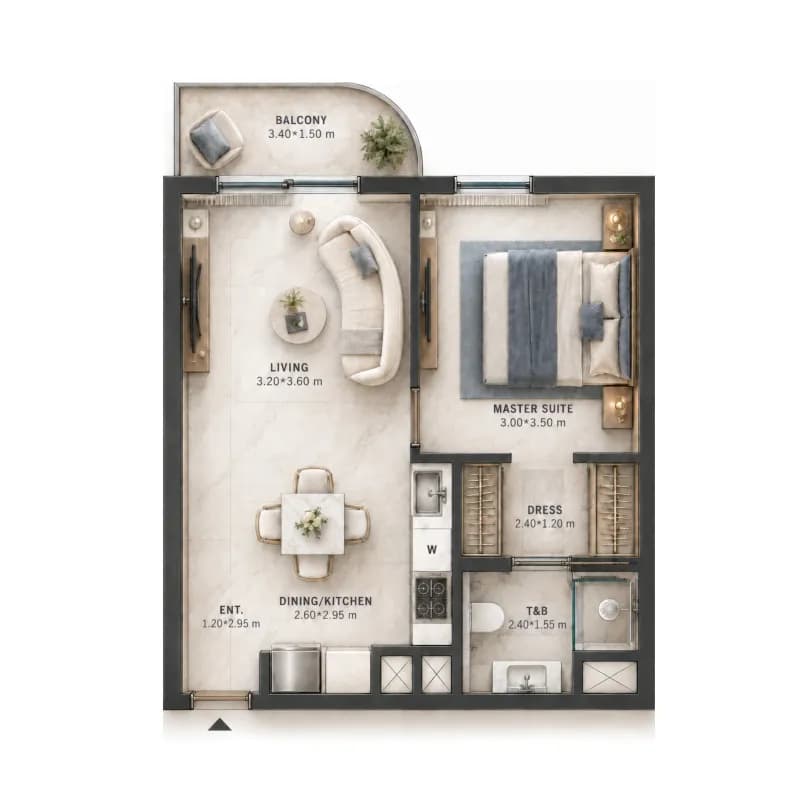 Verso 1 Bedroom