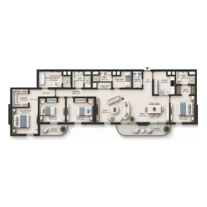 Verso 4 Bedroom