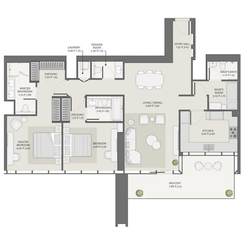 Avenue Park Towers II 2.5 Bedroom