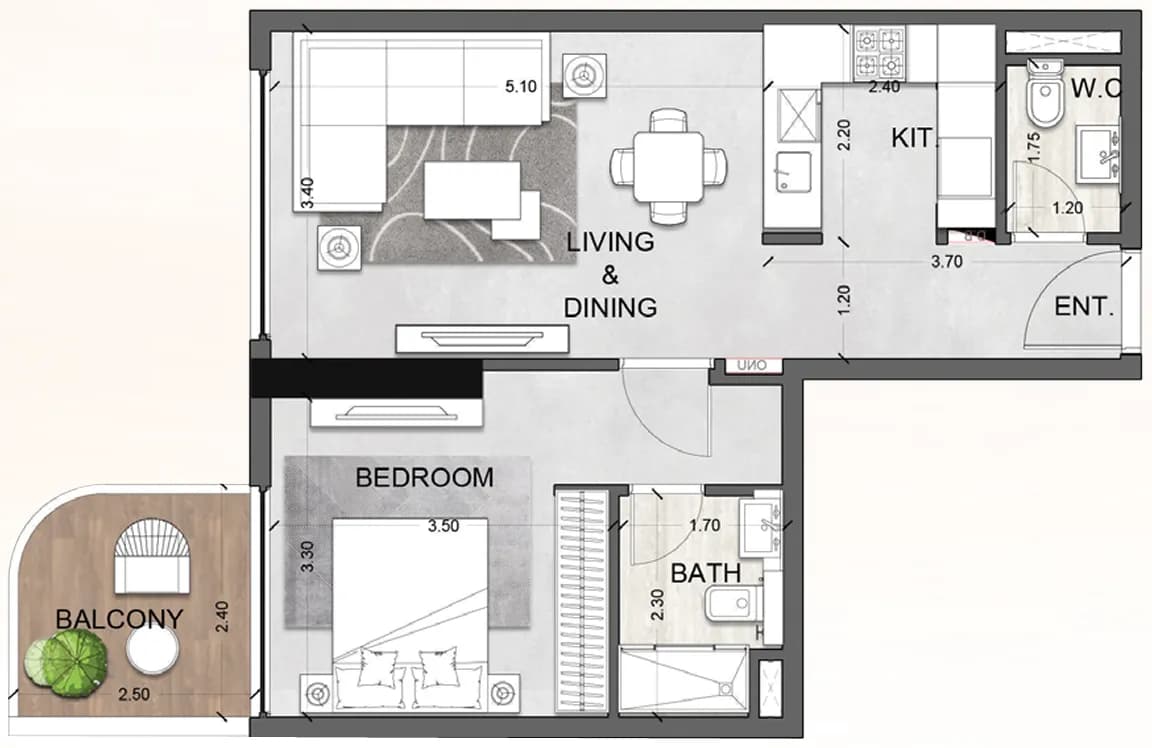 Future Avenue 1 Bedroom