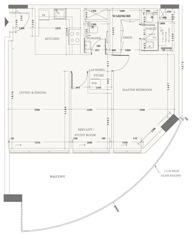 Arche Residences 1.5 Bedroom
