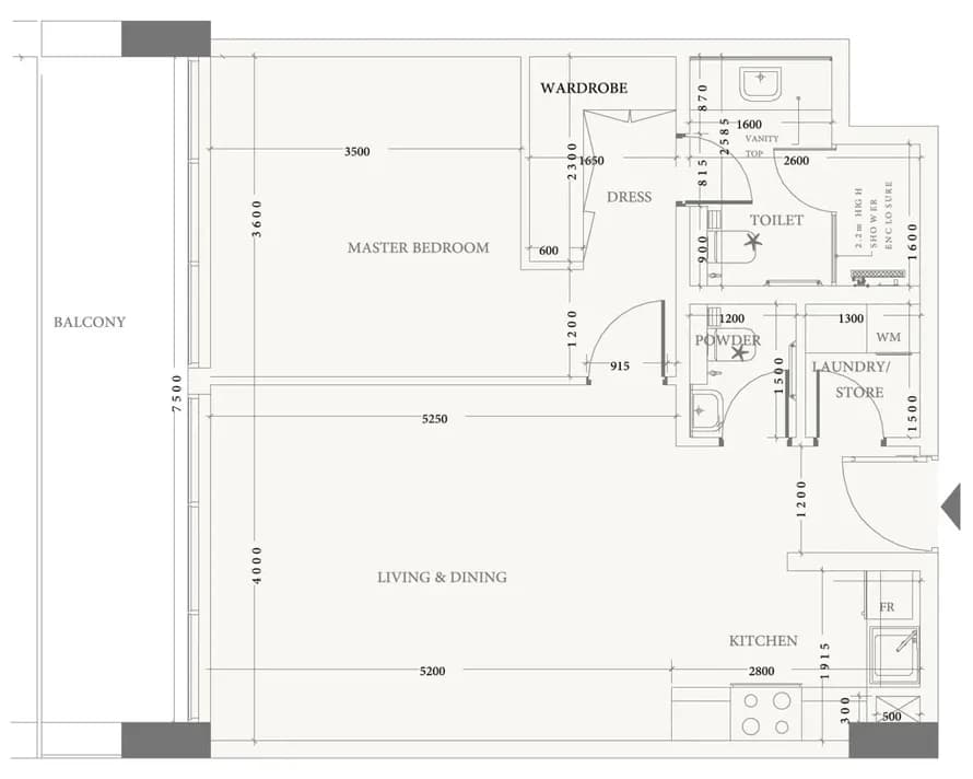 Arche Residences 1 Bedroom