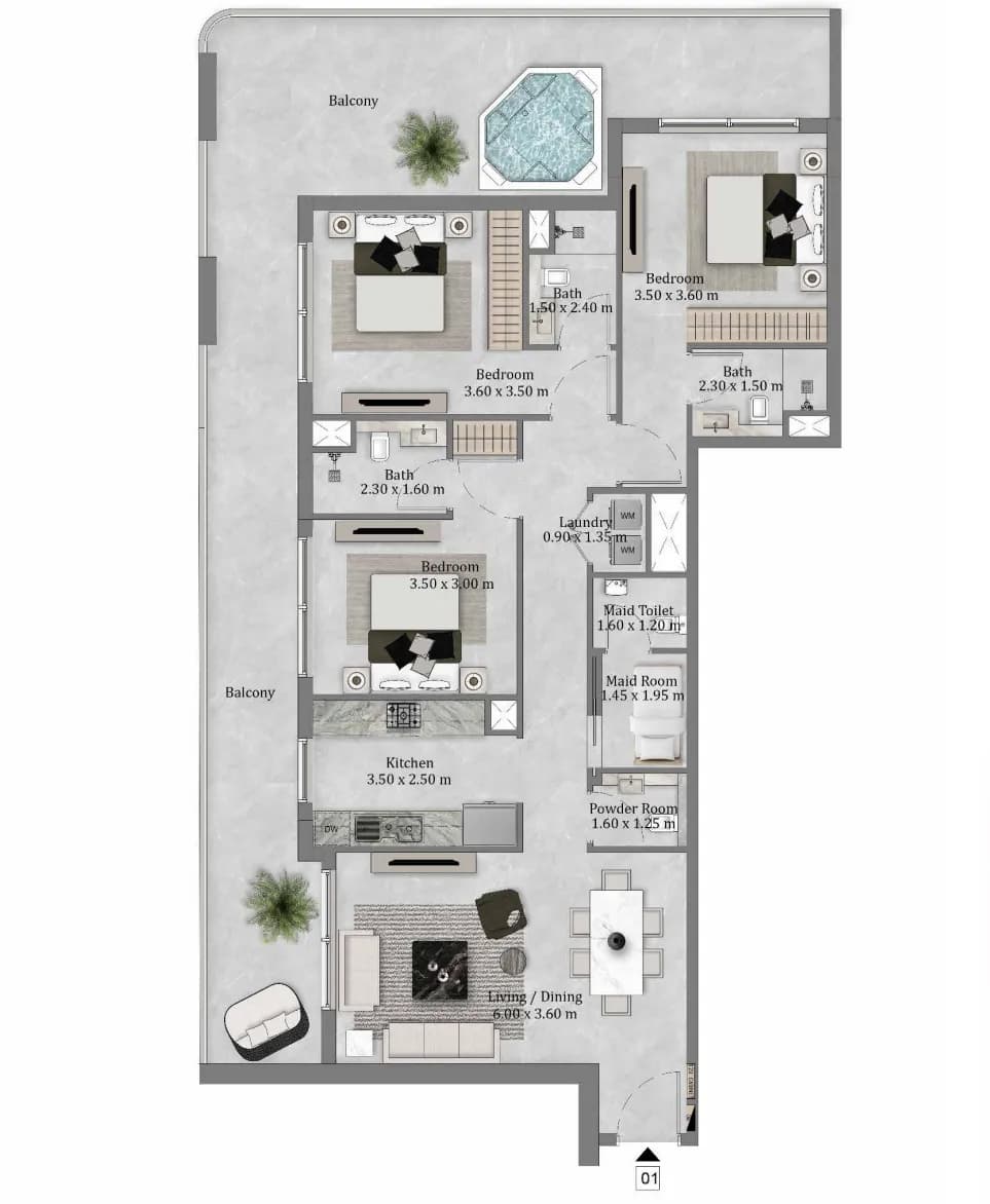Etérea by Zoya 3 Bedroom