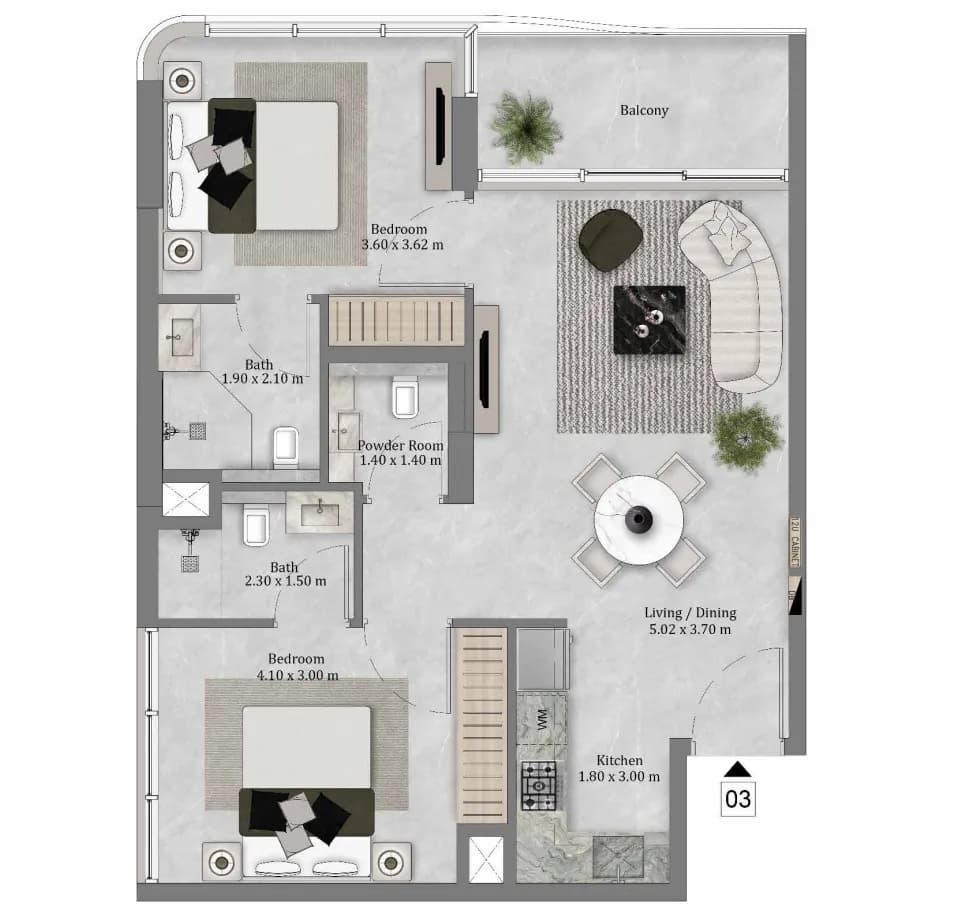 Etérea by Zoya 2 Bedroom