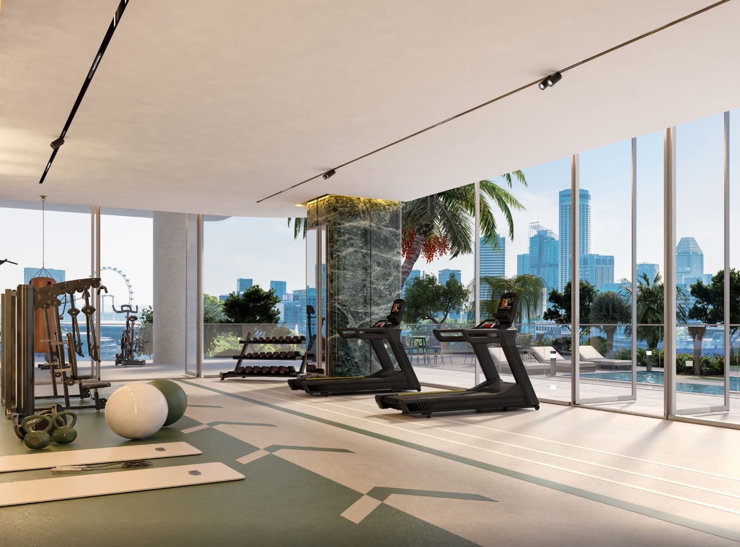 Covered gym