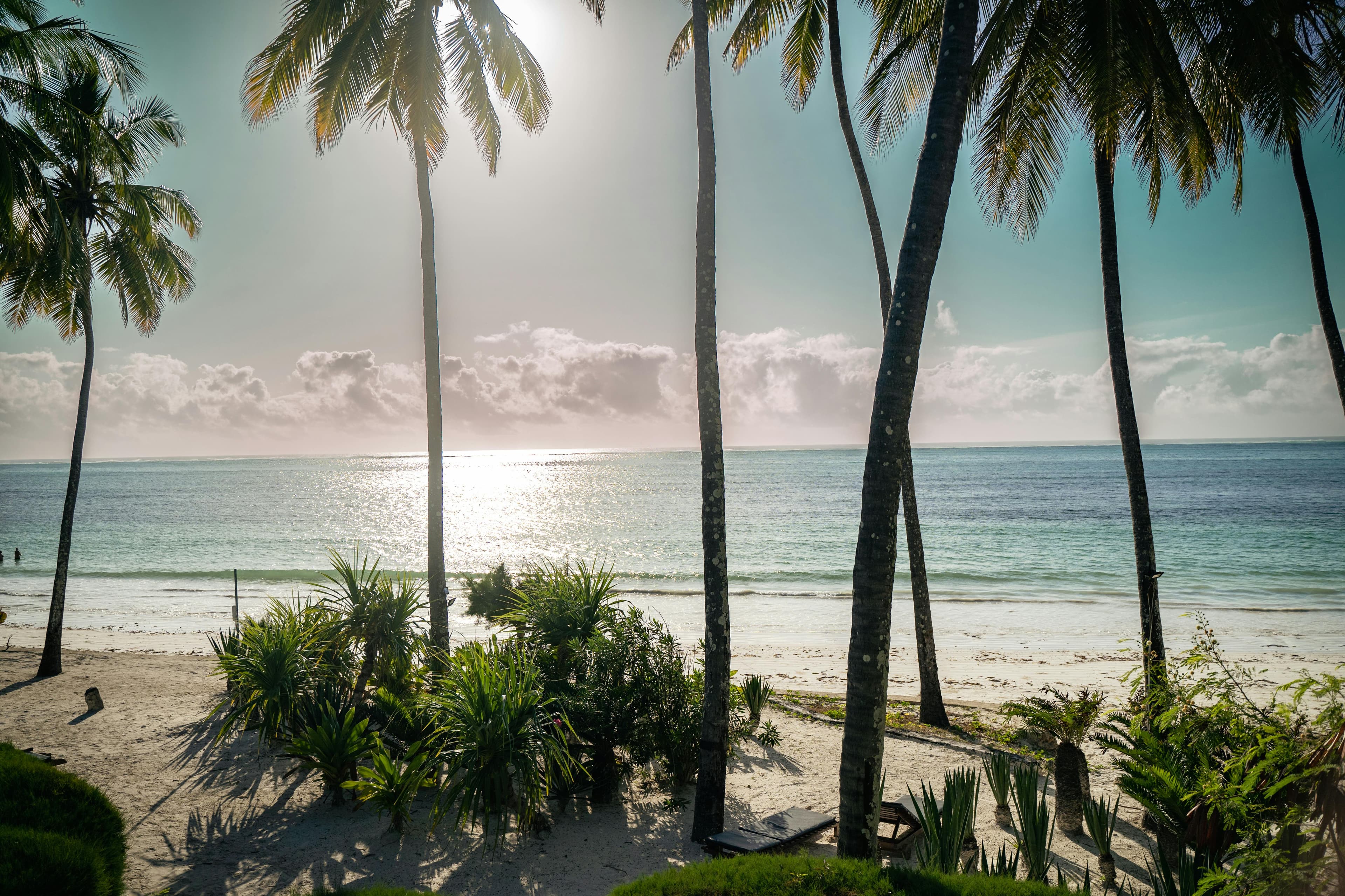 Private beach