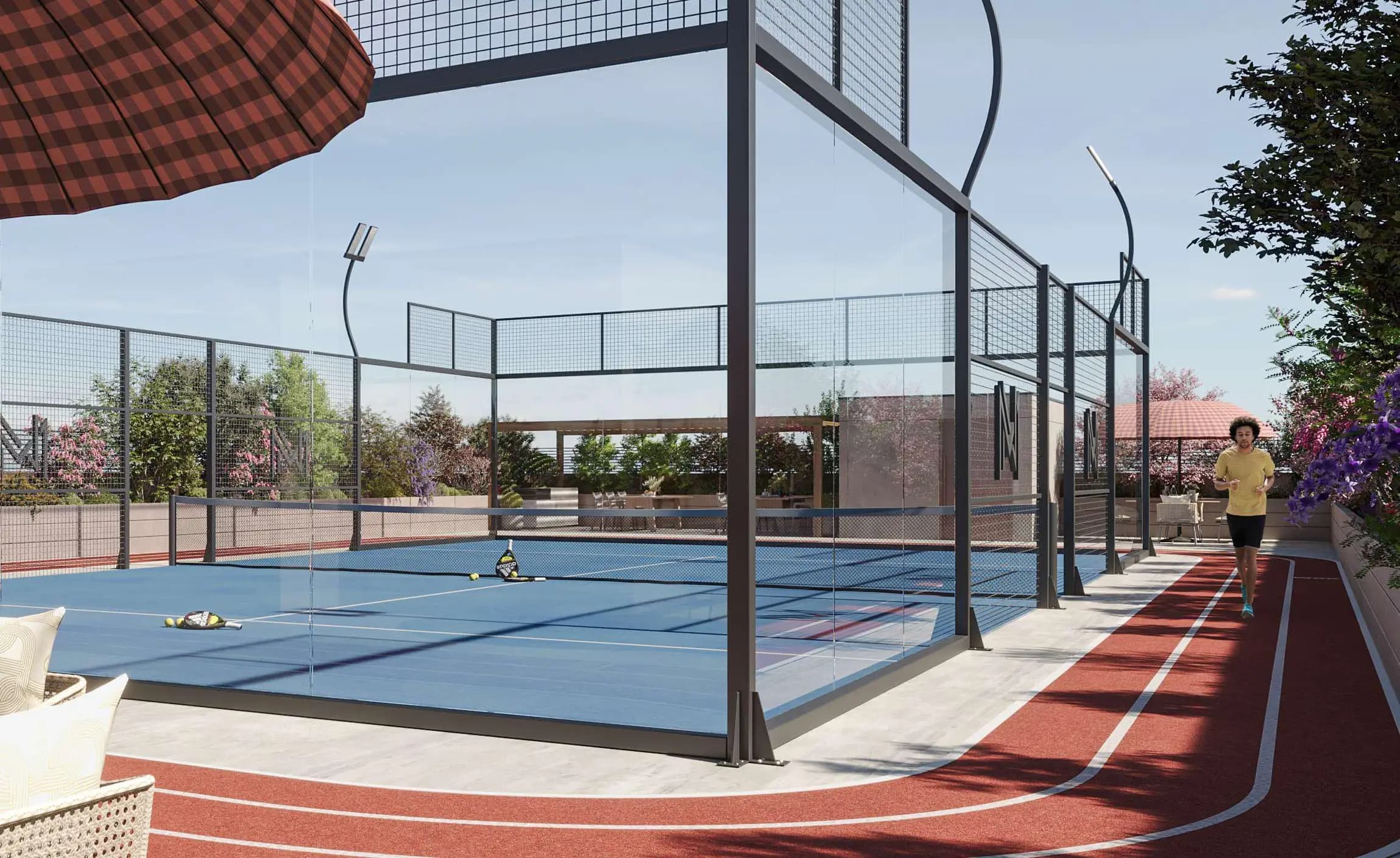 Paddle Court and Running Track