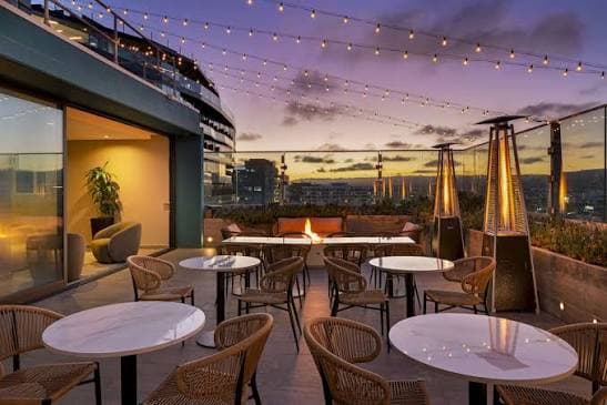Rooftop lounge