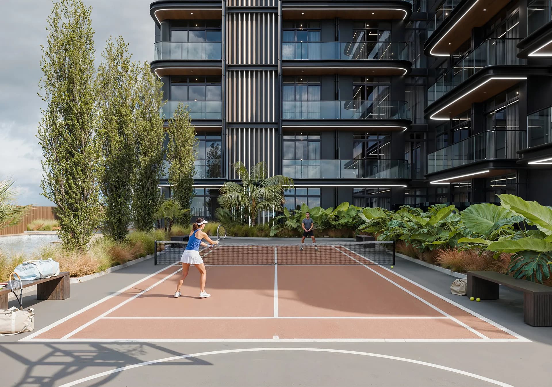 Basketball / Pickleball Court
