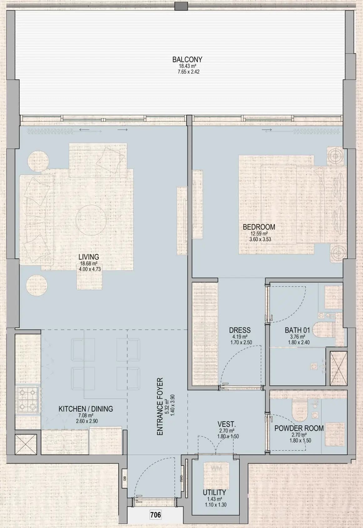 The Grandala 1 Bedroom