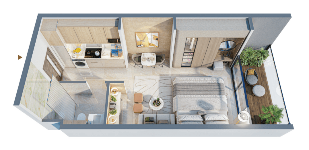 Blossom76 0 Bedroom