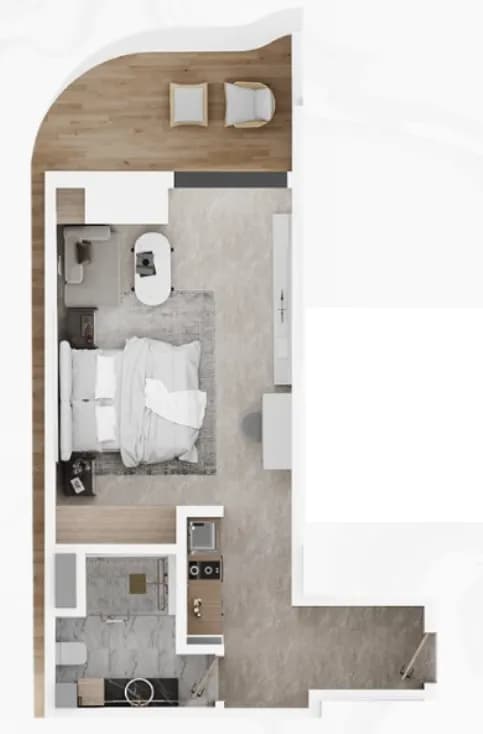 Electra Acube 0 Bedroom