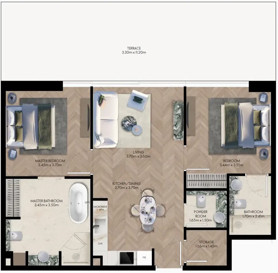 Elle Residences 2 Bedroom