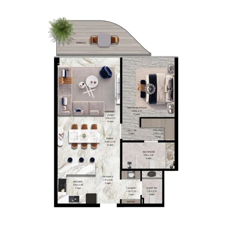 Jacob and Co Beachfront Living 1 Bedroom
