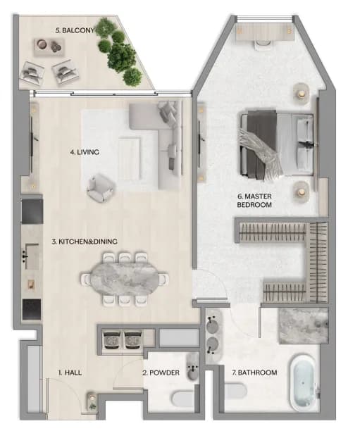 Riviera Residence 1 Bedroom