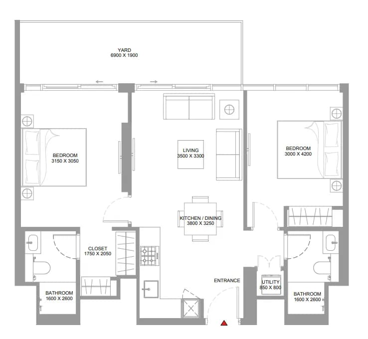 Pearlside Marina Residences 2 Bedroom