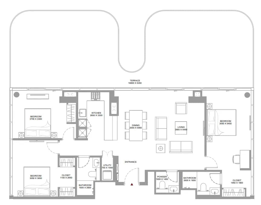 Pearlside Marina Residences 3 Bedroom