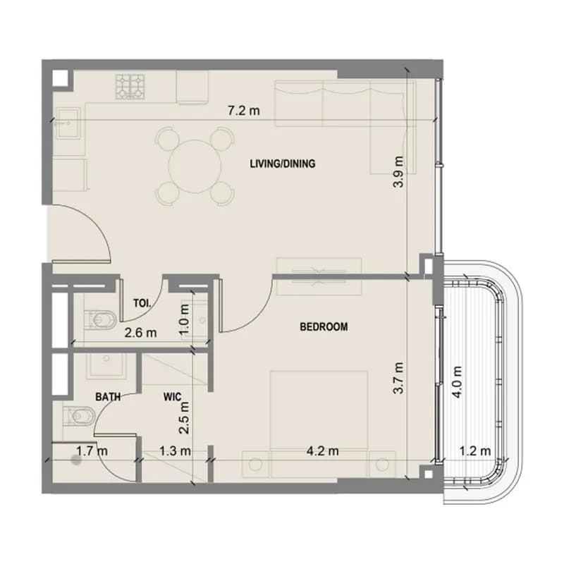 Blue Marina Residence 1 Bedroom