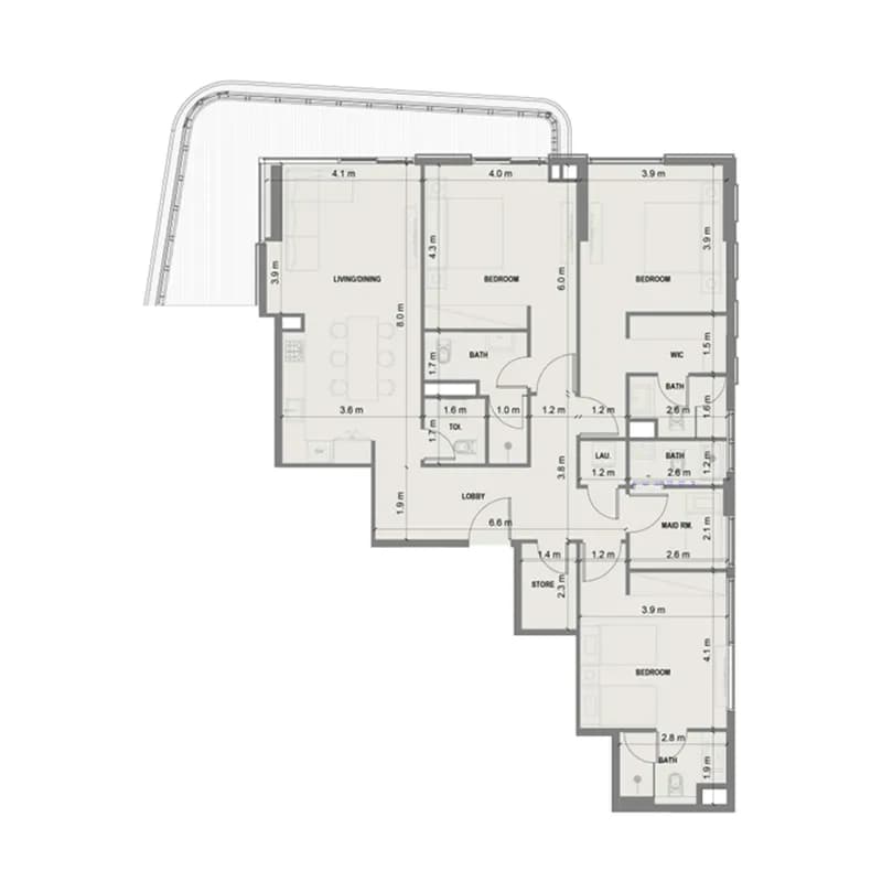 Blue Marina Residence 3 Bedroom