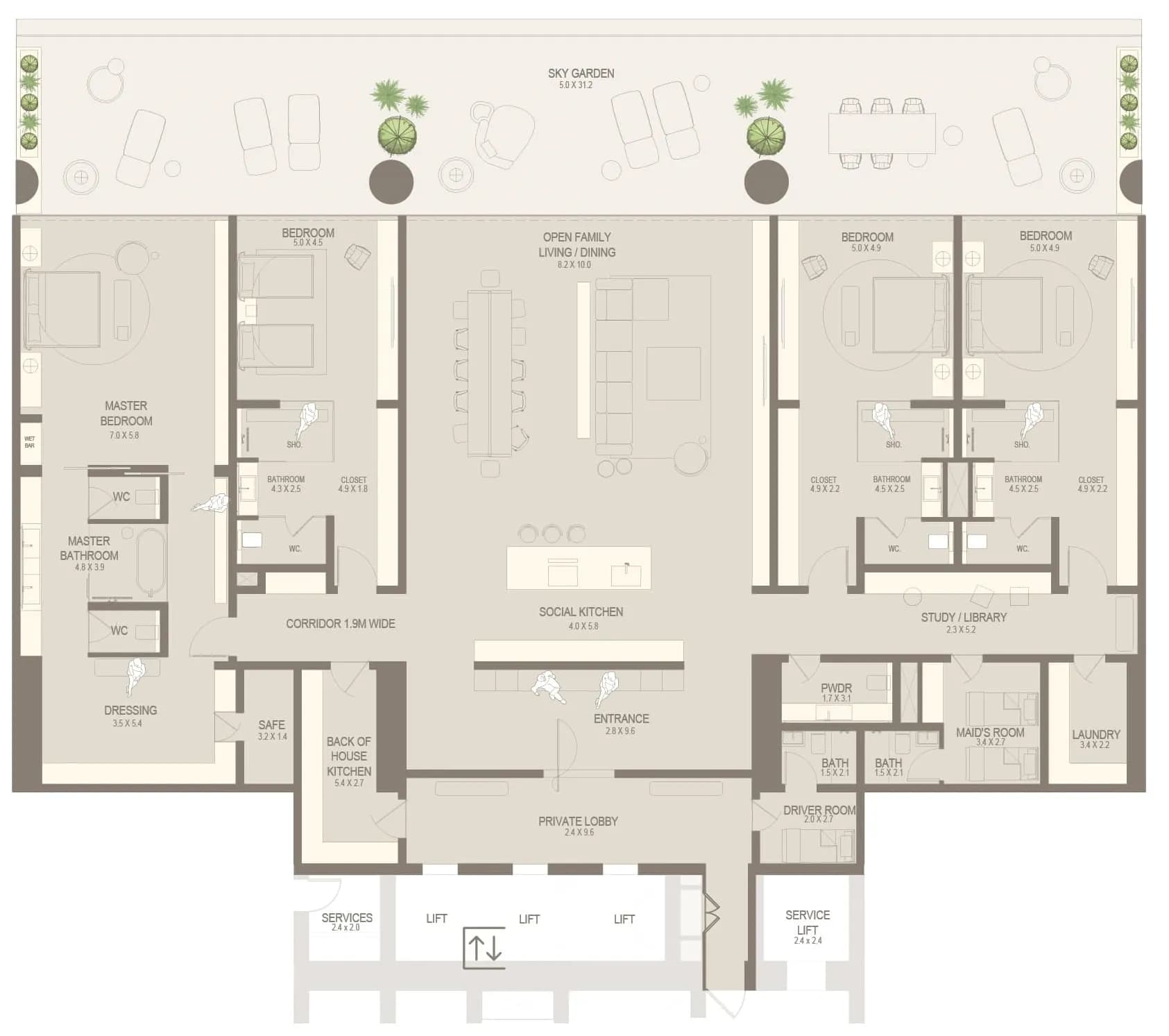 The Chedi Private Residences 4 Bedroom