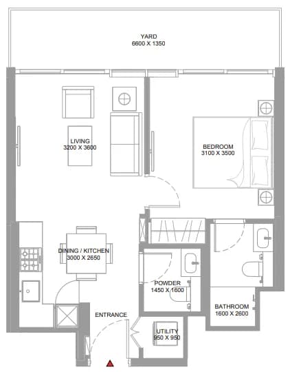 Yachtside Marina Residences 1 Bedroom