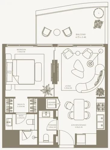 AYA Beachfront Residences 0 Bedroom
