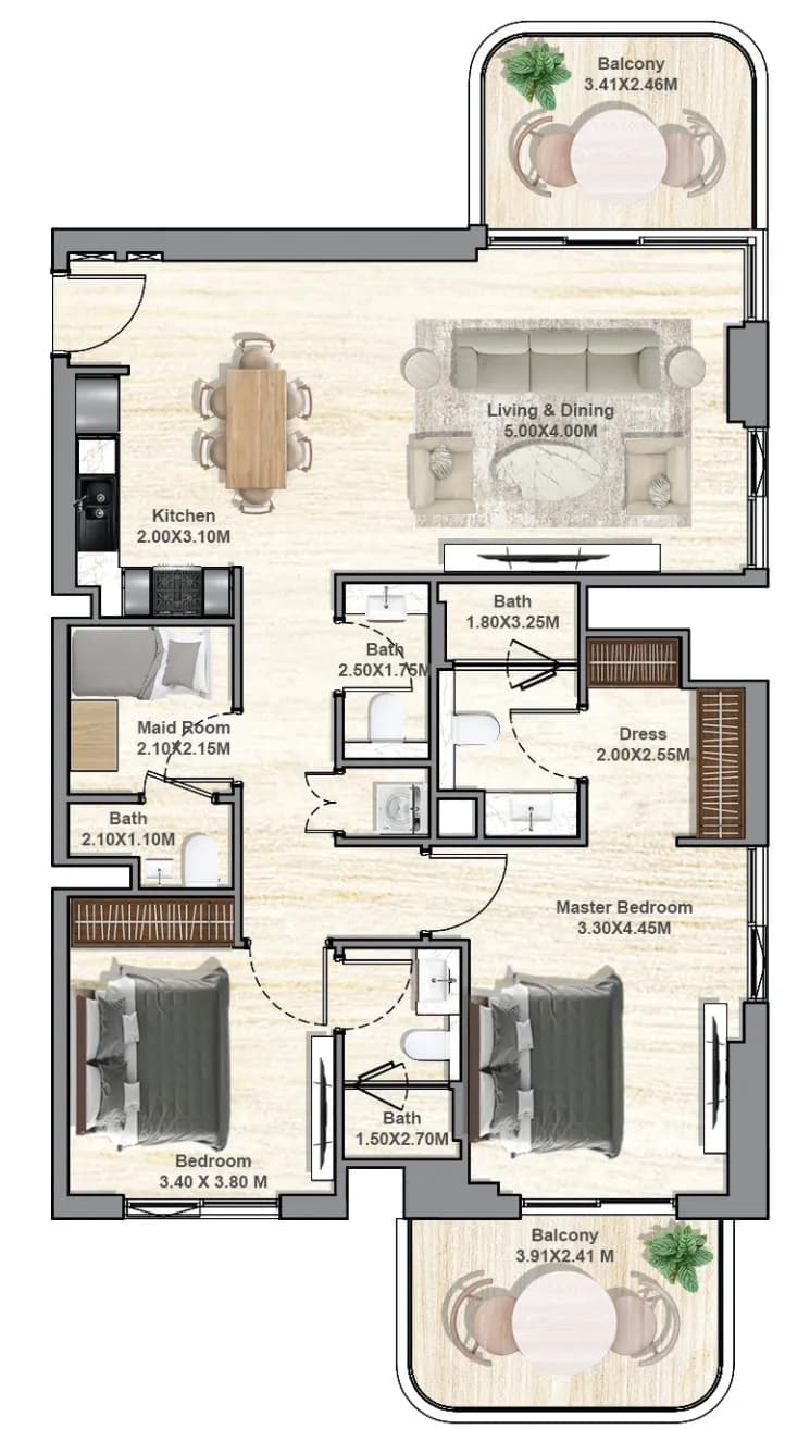 Hyde Residences 2 Bedroom