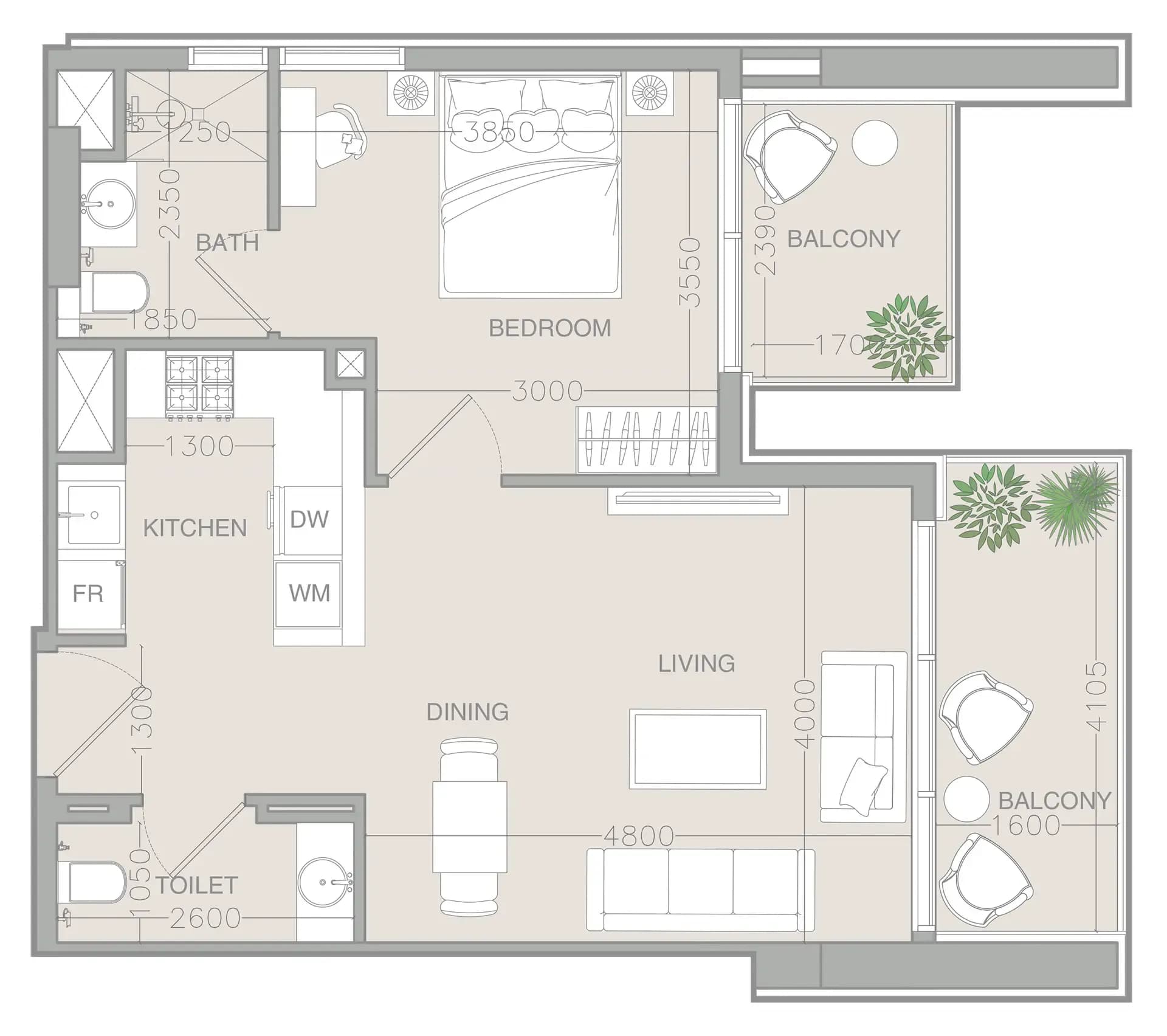 ELAR1S Rise 1 Bedroom