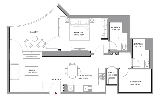 Skyvue Solair 1.5 Bedroom