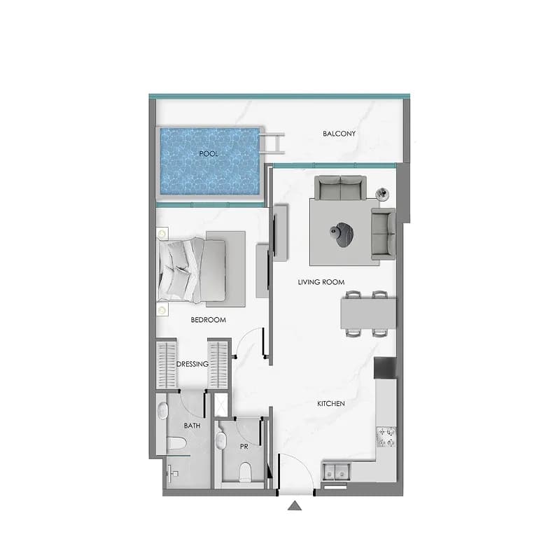 Samana Ocean Crest 1 Bedroom