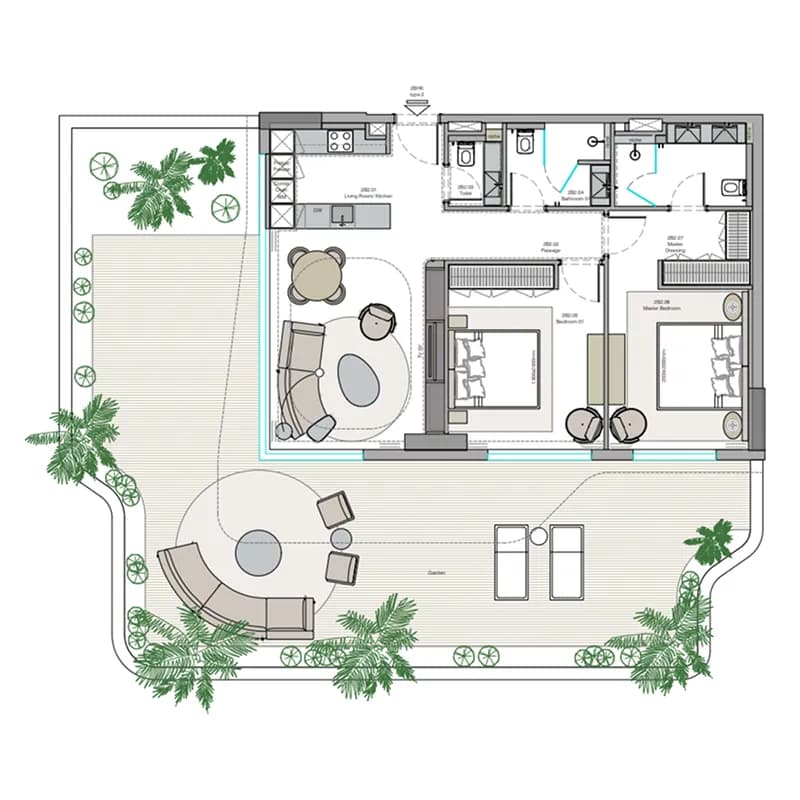 Helvetia Verde 2 Bedroom