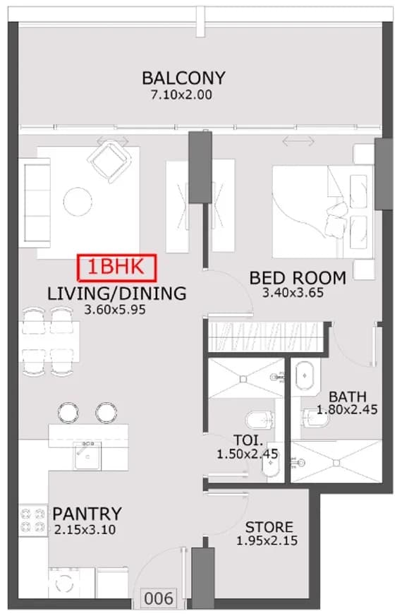 Azra Residence 1.5 Bedroom