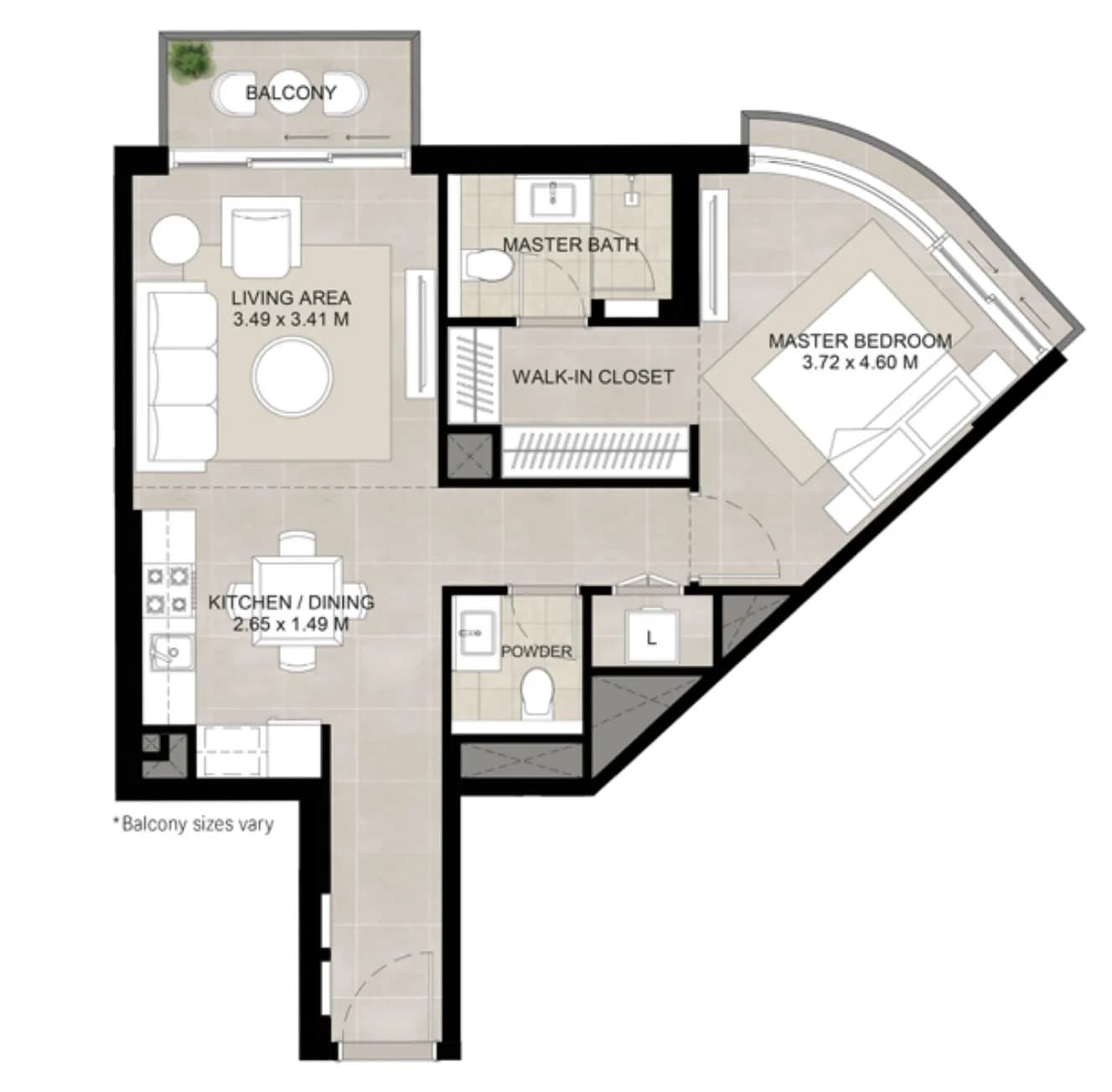 The Baltimore 1 Bedroom