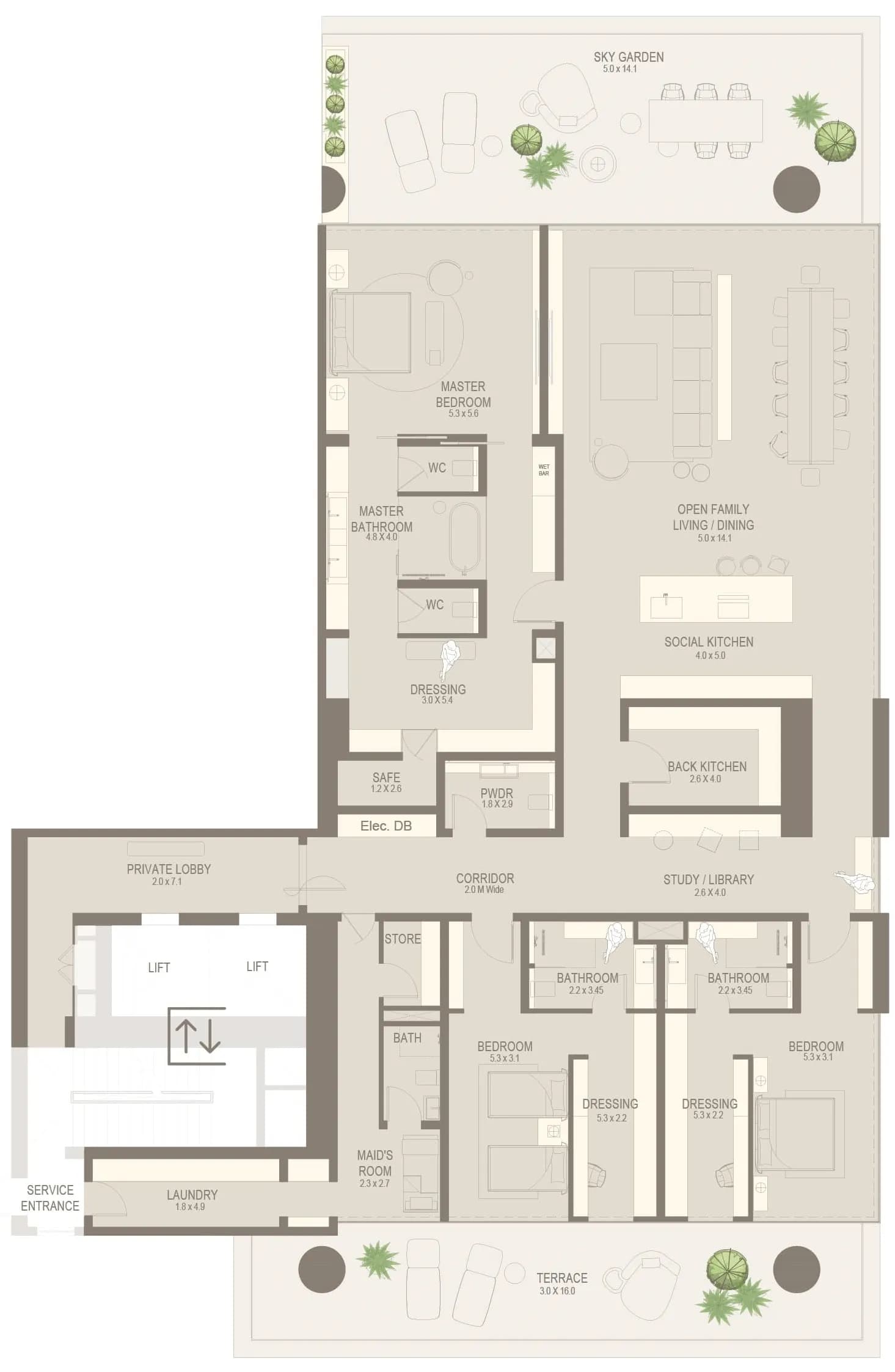 The Chedi Private Residences 3 Bedroom
