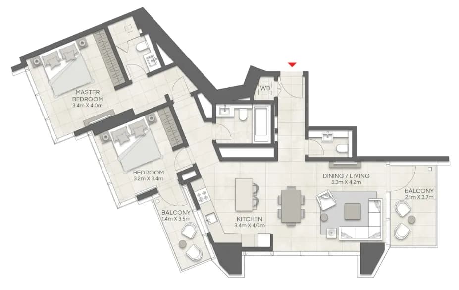 LIV Marina 2 Bedroom